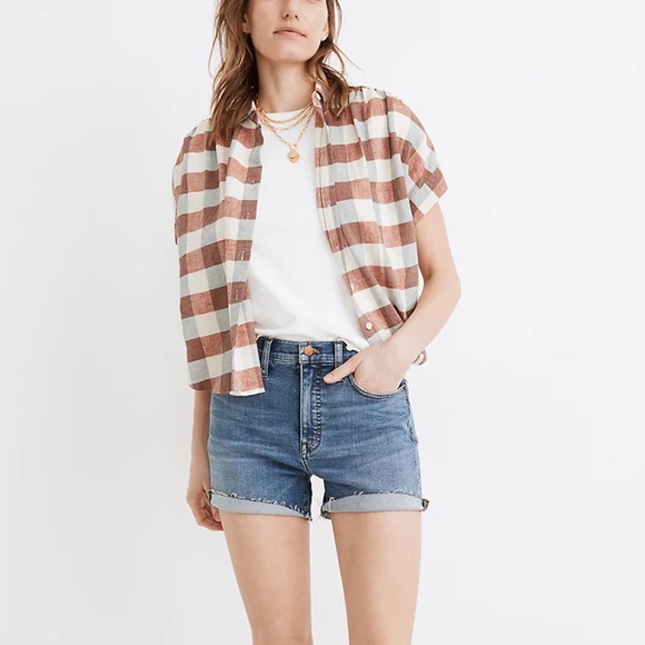 Madewell High Rise Denim Shorts - Picture 1 of 3